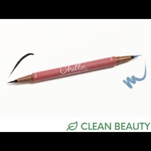 Chella Blue/Black Dual Eyeliner Liquid Ultra Fine Pen Long Lasting Smudge Proof - Picture 1 of 1